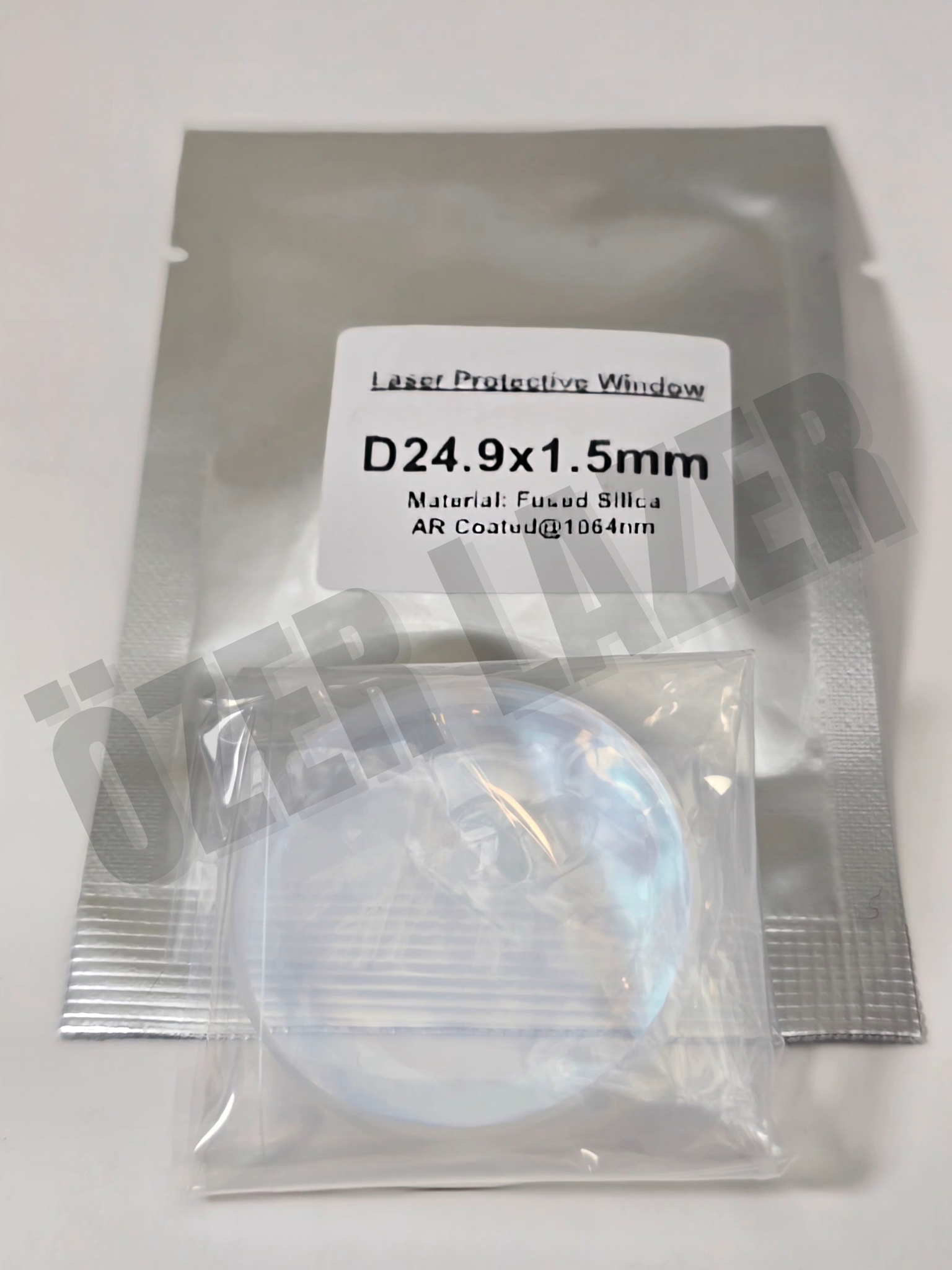 Lazer Üst Koruma Camı D24.9x1.5mm