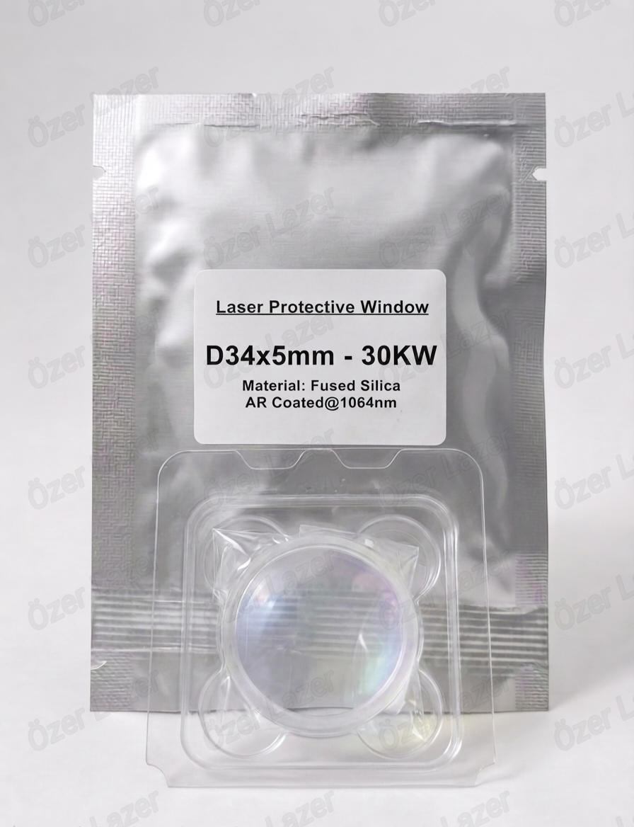 D34X5mm 30kw Lazer Alt Koruma Camı 