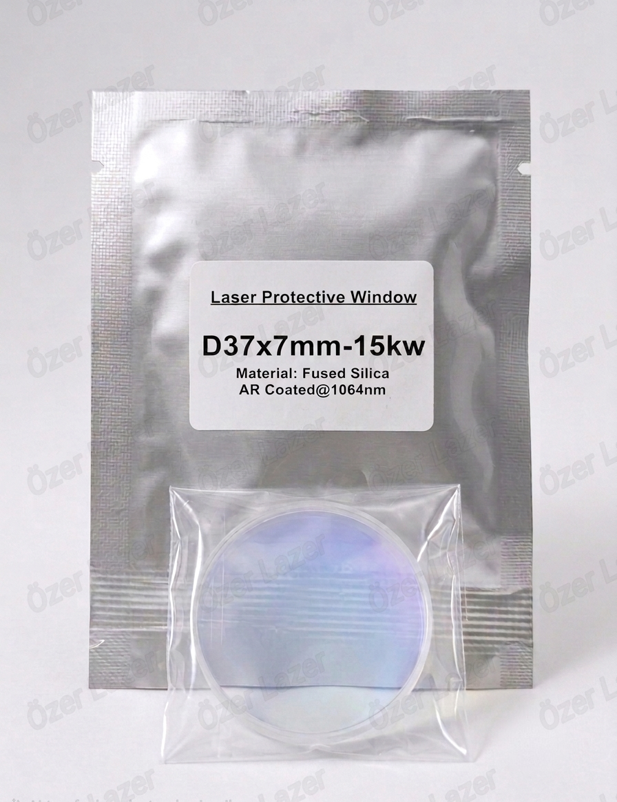 D37x7mm-15kw Lazer Alt Koruma Camı 