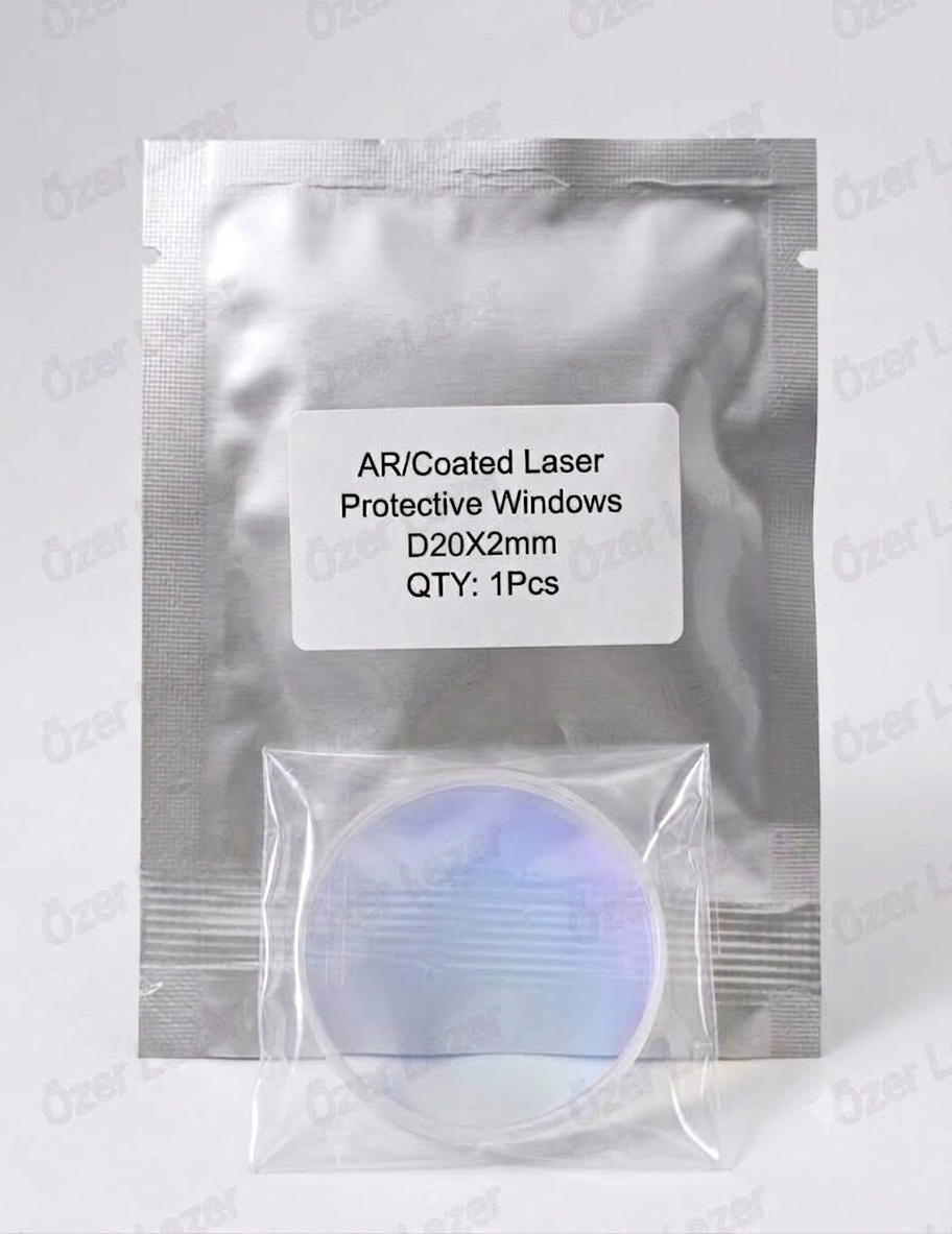 D20x2mm Lazer Kaynak Koruma Camı 